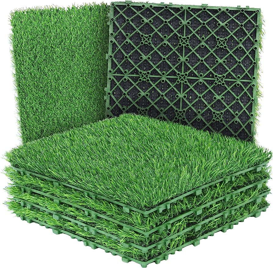 Artificial Grass Tiles - Artificial grass flooring grass deck tiles outdoor interlocking all weather balcony tiles