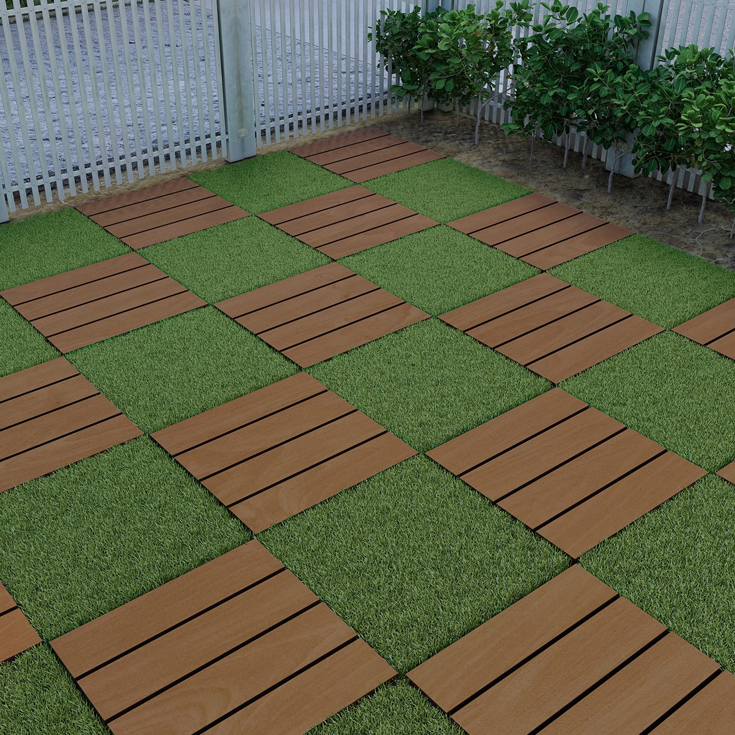 Artificial Grass Tiles - Artificial grass flooring grass deck tiles outdoor interlocking all weather balcony tiles