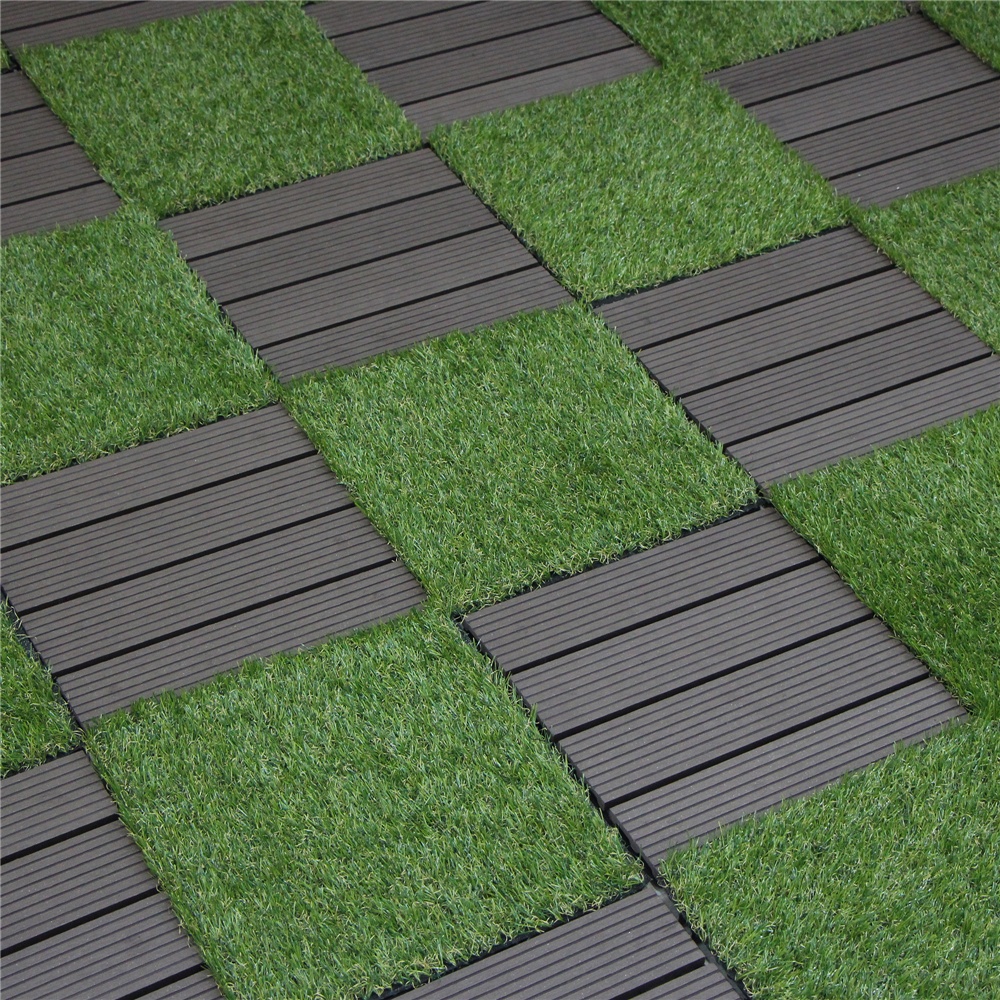 Artificial Grass Tiles - Artificial grass flooring grass deck tiles outdoor interlocking all weather balcony tiles