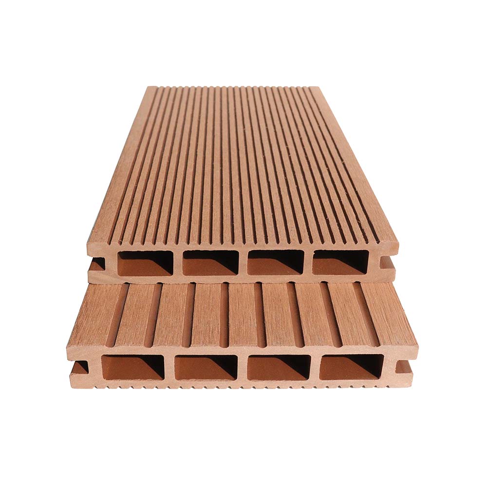 Outdoor Wpc Decking Hollow Swimming Pool Composite Board Floor Wood Plastic Texture Waterproof