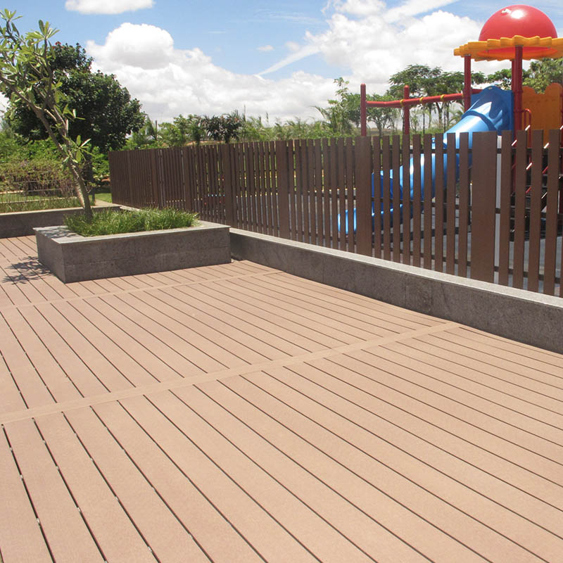 Outdoor Wpc Decking Hollow Swimming Pool Composite Board Floor Wood Plastic Texture Waterproof