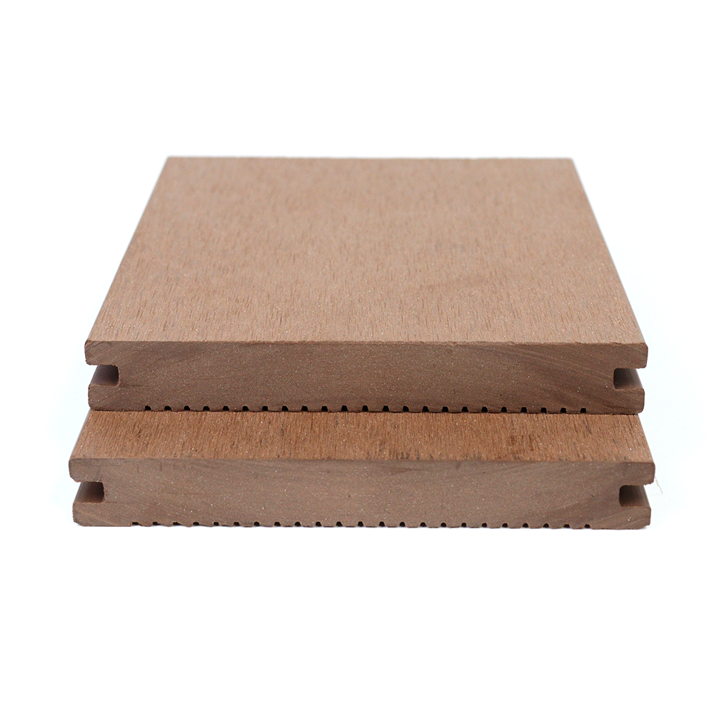 Waterproof modern co-extruded solid flooring outdoor plastic wood plank flooring wpc decking