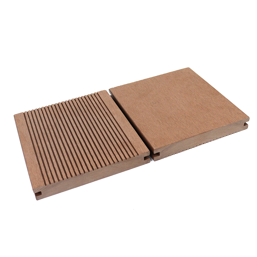 Waterproof modern co-extruded solid flooring outdoor plastic wood plank flooring wpc decking