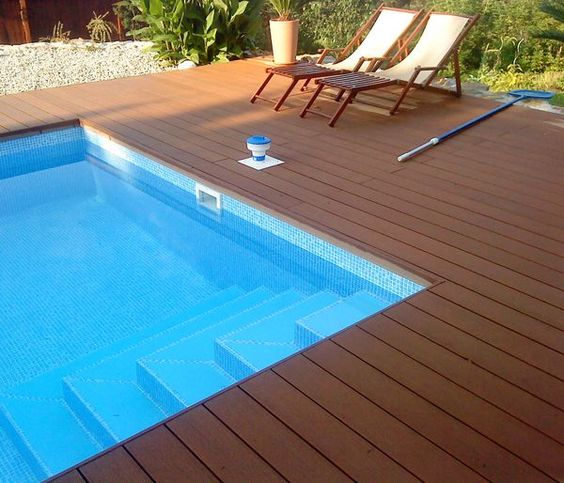 Waterproof modern co-extruded solid flooring outdoor plastic wood plank flooring wpc decking