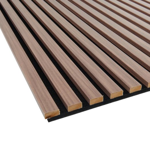 Fireproof B1 Acoustic Slat Wall Panels Featuring Wooden Texture for Stylish Sound Absorption