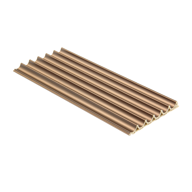 Sleek and Sustainable Wood Plastic Slat Fluted Panel Indoor WPC Wall Cladding for Modern Interiors