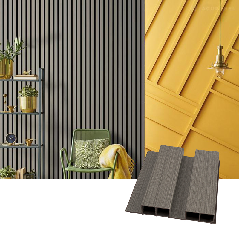 Fluted Indoor Decorative Strip Wood Wall Plastic Panel Plastic Composite Cladding WPC WPC Slat Wall Panel Great Wall Panels Factory Price