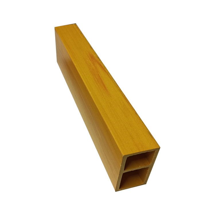 Professional design Wood plastic composite Interior WPC timber tube Easy install wpc composite plastic wood timber tube