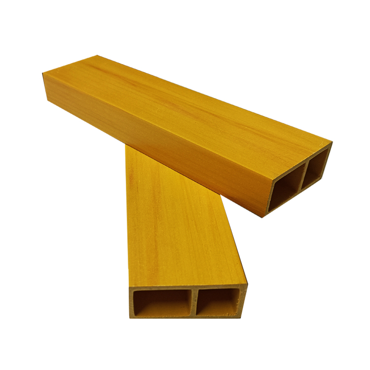 Professional design Wood plastic composite Interior WPC timber tube Easy install wpc composite plastic wood timber tube