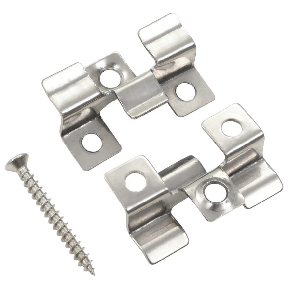 Durable Interior PVC Wall Panel Cladding Installation Accessories Stainless Steel Clips for Easy WPC Wall Panel Installation