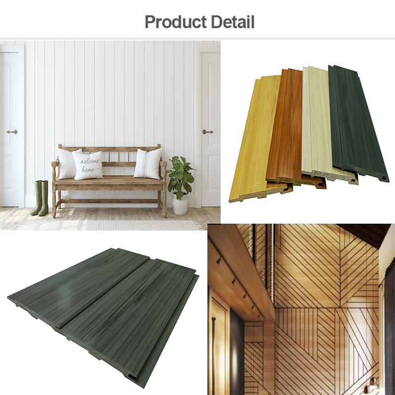 Free Samples Hotel Waterproof Wood Bamboo Fiber Bed Decorative Three-Dimensional Vertical Grille Decorative PS Wall Panel Formaldehyde-Free Wallpanel 