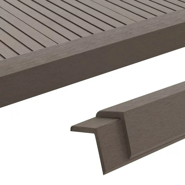 Decking installation accessories L shape corner wpc wood engineered