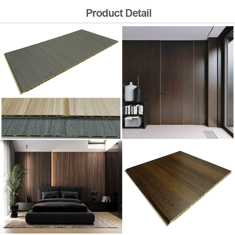 Eco Friendly and Easy Installation Bamboo Wood Fiber Integrated Wall Panel for Indoor