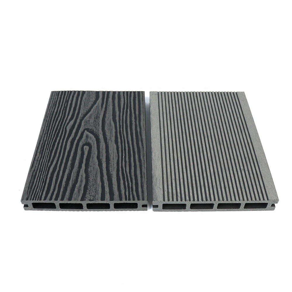 Hot Sale High Quality 3D Online-Embossing Terrace Garden Anti-Slip Maintenance Free WPC Composite Decking Outdoor Decking Waterproof Fireproofing