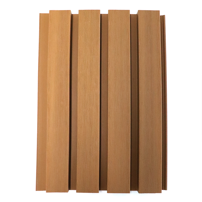 Outdoor Backyard UV Resistance Fluted WPC Board Waterproof Wood Plastic Composite Exterior Wall Cladding Wooden PVC Panel