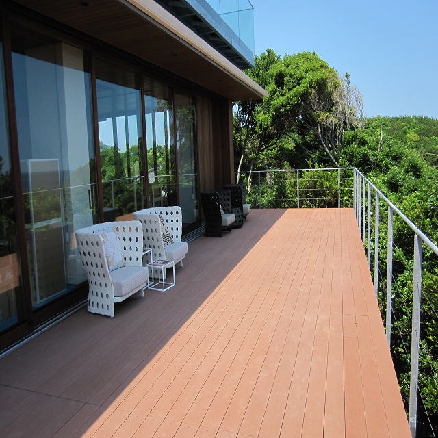 Eco-friendly WPC flooring outdoor decking composite Coextrusion WPC Wood Plastic Deck