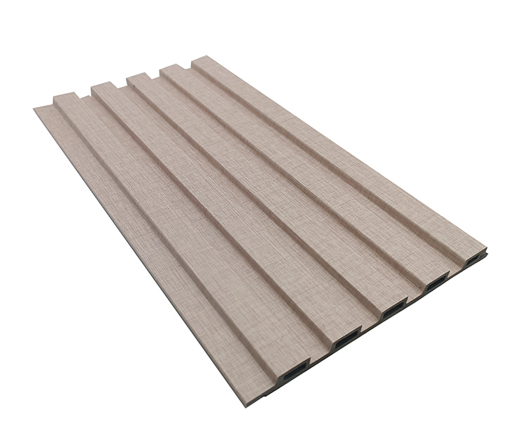 WPC Wood Composite Fluted Louver Wpc Pvc Louvers Indoor Wall Ceiling Decorative Wall Panel Para Interior Wall Cladding