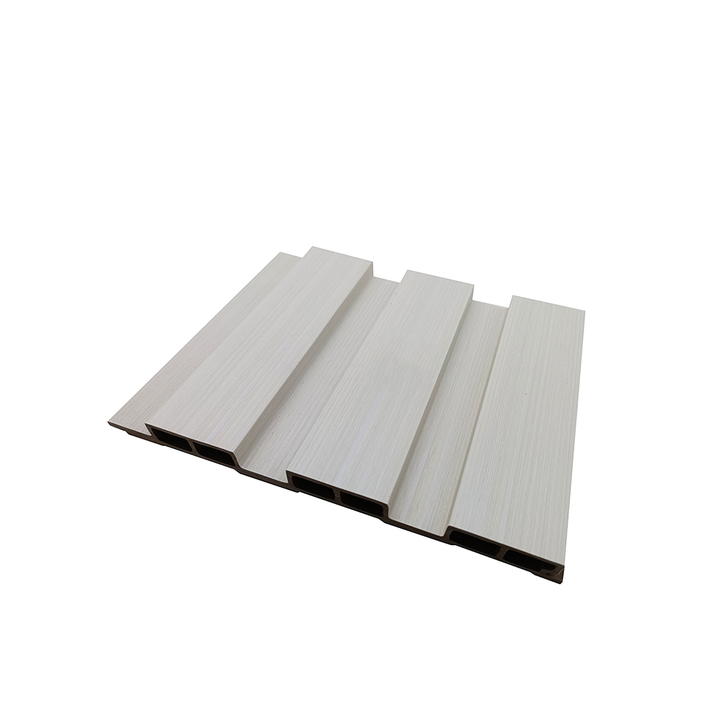 Fluted WPC Wall Cladding Eco-friendly Building PVC Decorative Covering Interior Wood Composite Wall Panel Interior