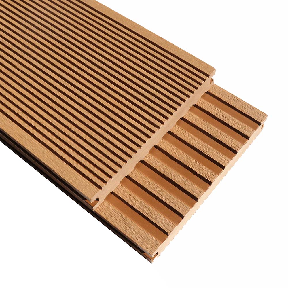 Solid WPC flooring 140*20mm cheap wood plastic composite decking plank exterior anti-fading anti-rot wpc decking