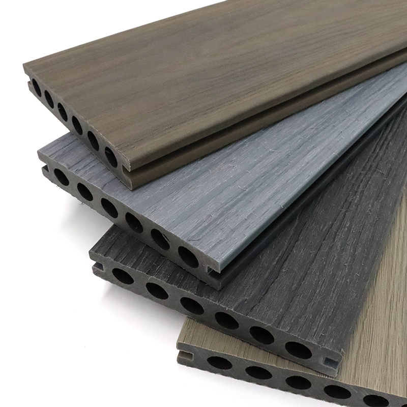 Outdoor Engineered Co Extrusion Wood Plastic Composite Deck Boards Wood Texture Flooring Hardwood Surface WPC Decking