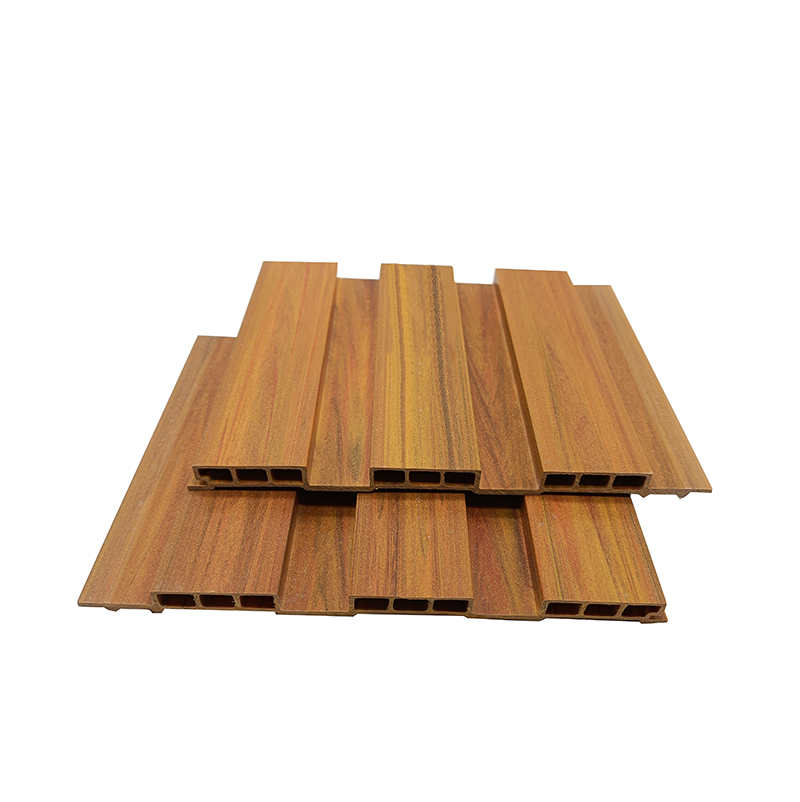 Wood Plastic PVC Wall Panel WPC PVC Cladding Boards Interior Exterior Fluted Wall Panels WPC Wall Panel 