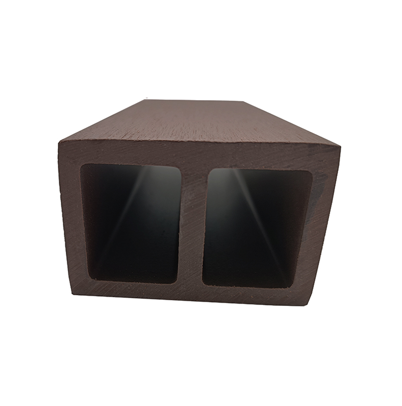 Eco-Friendly Durable Hollow Square Hole Colorful Brushing Surface Easy Installation Wood Plastic Composite WPC Tube Timber 