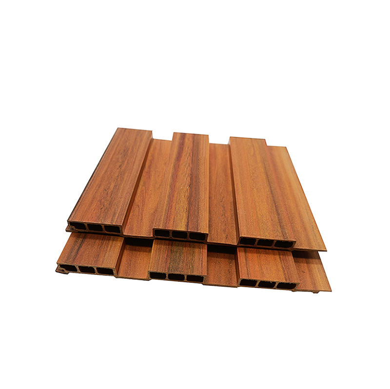 Wood Plastic PVC Wall Panel WPC PVC Cladding Boards Interior Exterior Fluted Wall Panels WPC Wall Panel 