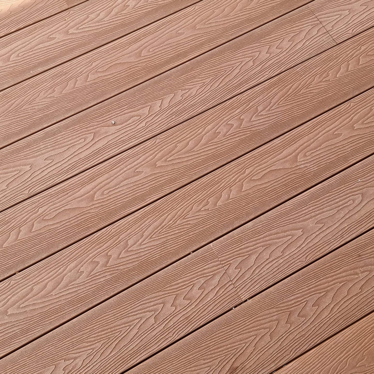 Custom interlock wpc outdoor Decking 3D embossing wood grain composite decking board china wood plastic texture flooring