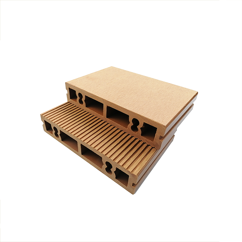 Waterproof Terrace Backyard Outdoor Solid WPC Decking Board Embossed Wood Plastic Composite Decking