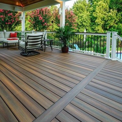 Balcony Terrace Floor Tile Teak Color Walnut Color White Charcoal Easy To Install Waterproof Anti-UV Composite Deck