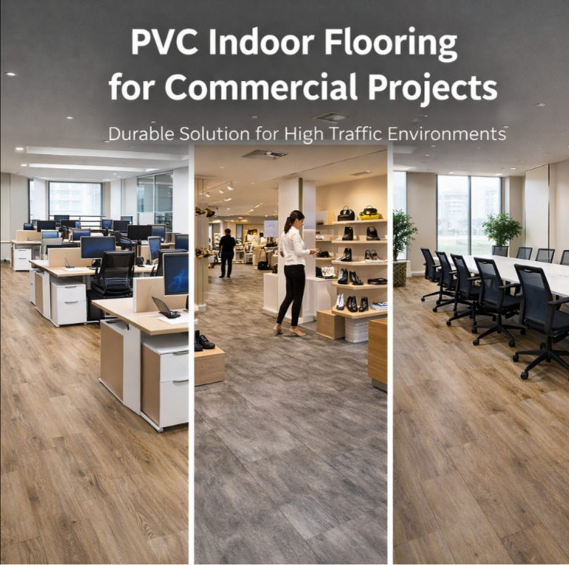 PVC Indoor Flooring for Commercial Projects | Durable Flooring for High-Traffic Areas