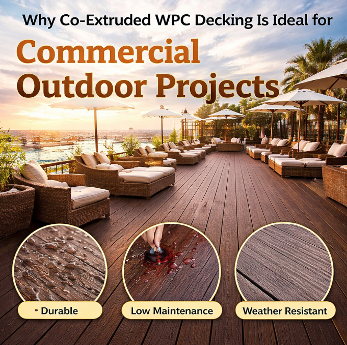 Why Co-Extruded WPC Decking Is Ideal for Commercial Outdoor Projects