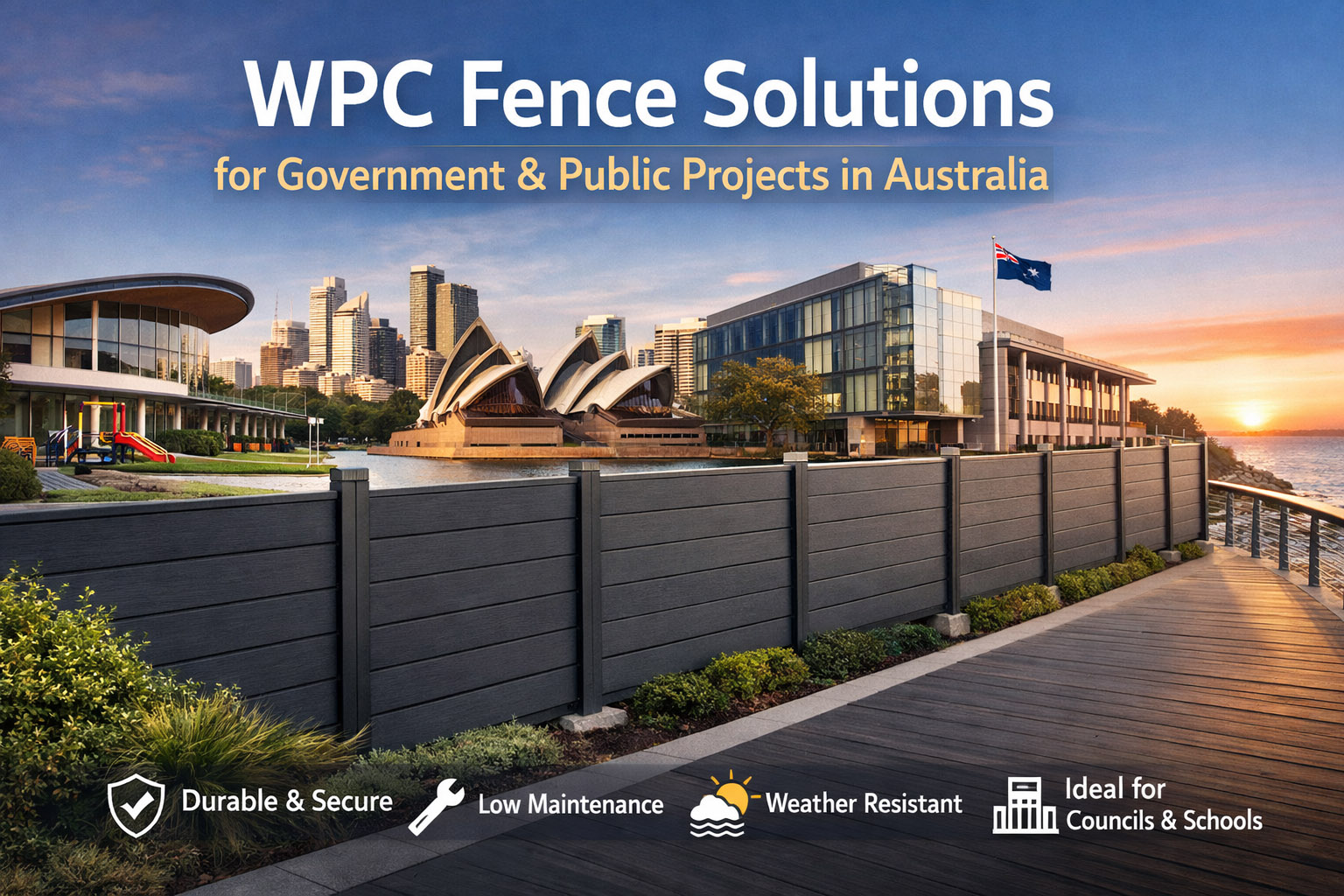 WPC Fence Solutions for Government & Public Projects in Australia