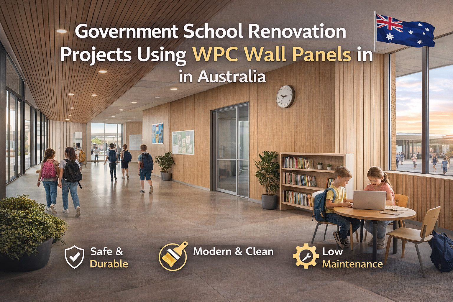 Government School Renovation Projects Using WPC Wall Panels in Australia