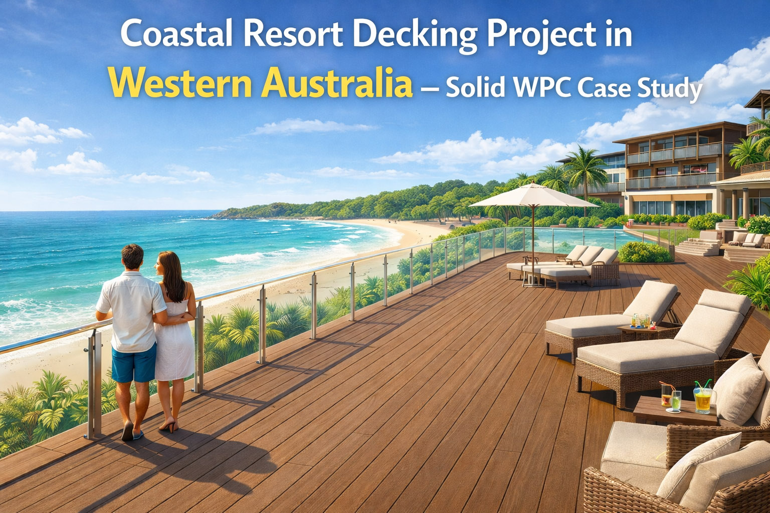 Coastal Resort Decking Project in Western Australia – Solid WPC Case Study