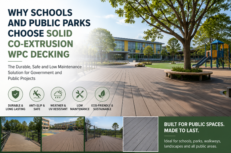 Why Schools and Public Parks Choose Solid Co Extrusion WPC Decking for Government Projects