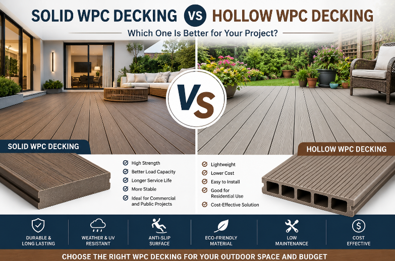 Solid WPC Decking vs Hollow WPC Decking Which One Is Better for Your Project