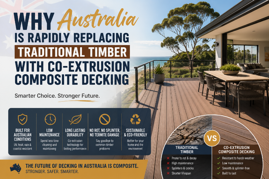 Why Australia is Rapidly Replacing Traditional Timber with Co-Extrusion Composite Decking