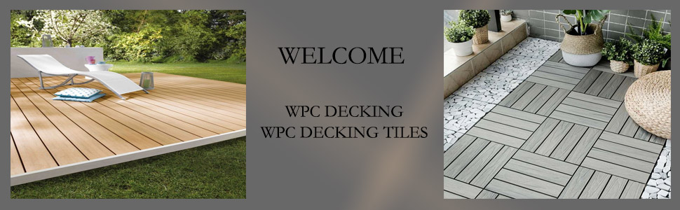 Premium Synthetic Turf Flooring Interlocking Grass Tiles with WPC Decking for Outdoor Patios Gardens and Decks