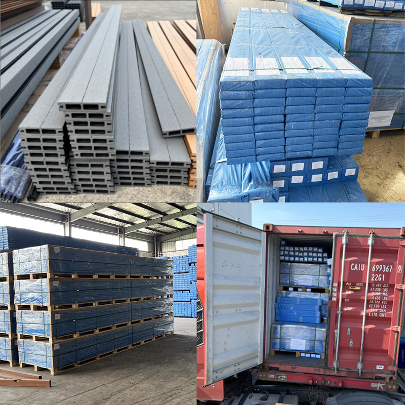 Outdoor Wood Plastic Full Partition Wall Panels Slat Fencing Screen Louver Fence Panels WPC Garden Fence Board