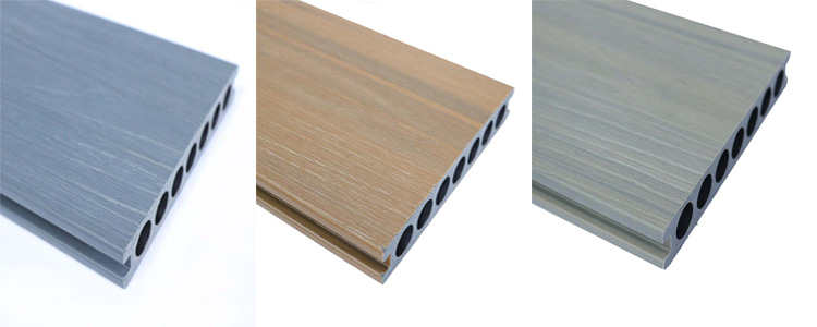 Waterproof Outdoor Flooring WPC Decking Plank Co-extrusion composite decking boards