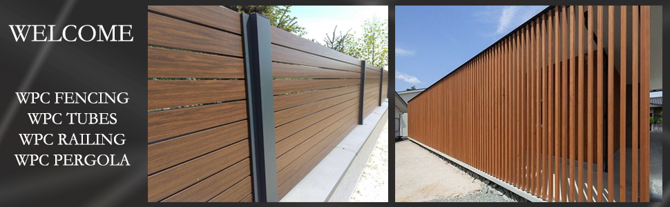 Customized Privacy Modern Garden Aluminum WPC Fence Slats Home Garden Privacy Fence Horizontal Privacy Aluminum Fence