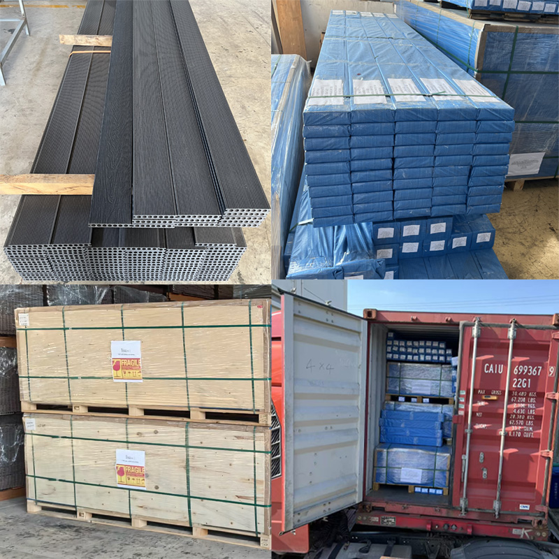 Composite Decking Anti-UV Weather Resistant Long Lasting Low Maintenance Wood Grain WPC Deck Boards
