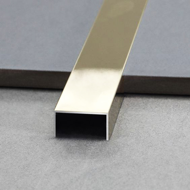 15*10mm u channel aluminum tile edge strip protection ceramic decoration aluminium U-shaped trim line for wall