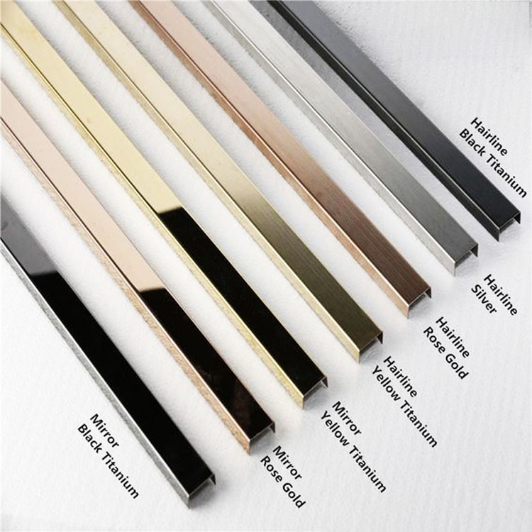 15*10mm u channel aluminum tile edge strip protection ceramic decoration aluminium U-shaped trim line for wall