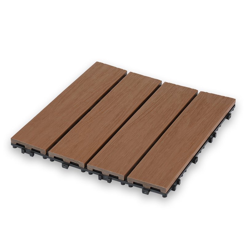 Wholesale Solid WPC Decking Hard Wearing Co-Extrusion Composite Deck Waterproof WPC Outdoor Decking Floor Tile 