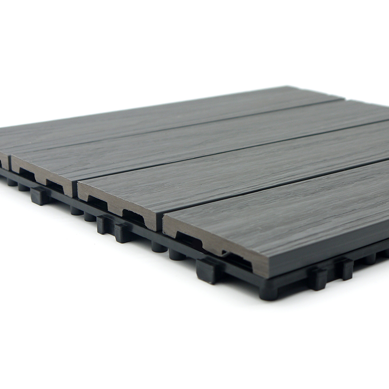 Exterior 3D Grain Co Extrusion Wood Plastic Composite Garden Floor Tiles Outdoor WPC Decking 