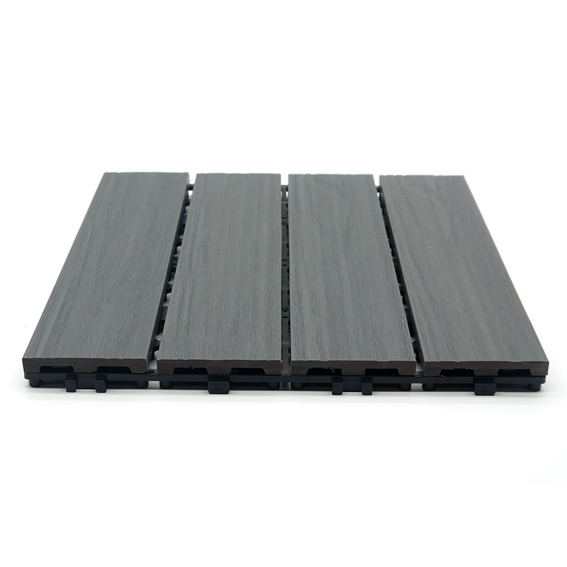 Exterior 3D Grain Co Extrusion Wood Plastic Composite Garden Floor Tiles Outdoor WPC Decking 