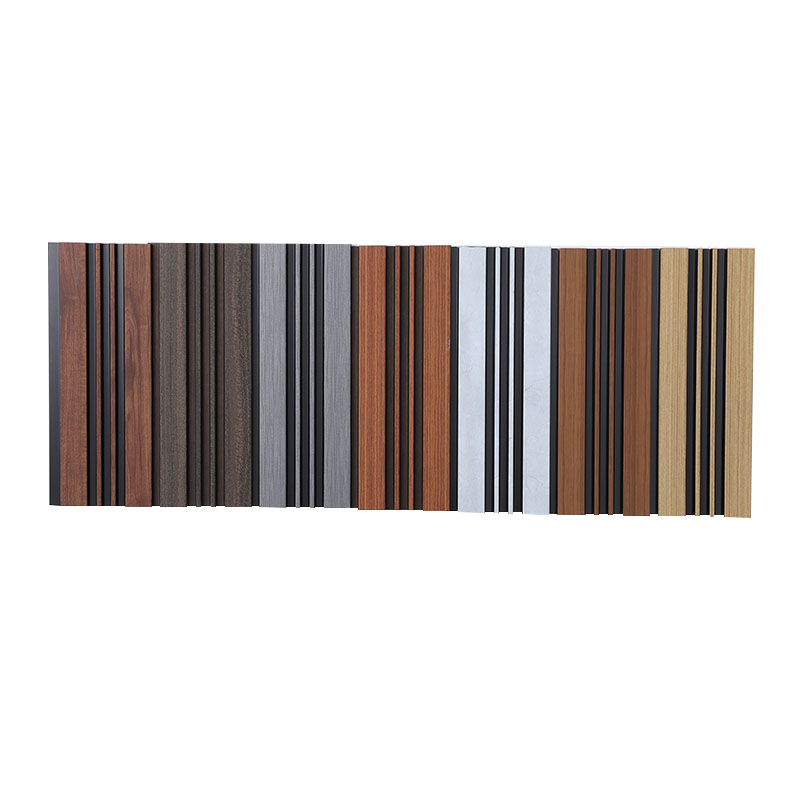 Free Samples Hotel Waterproof Wood Bamboo Fiber Bed Decorative Three-Dimensional Vertical Grille Decorative PS Wall Panel Formaldehyde-Free Wallpanel 