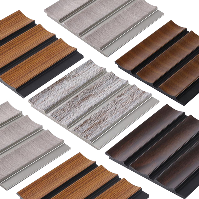 Plastic Slat wall High Cost Performance Low Price Beautiful Design Decoration PS Decorative Fluted Wall Panel